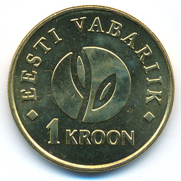 Эстония, 1 крона (2008 г.)