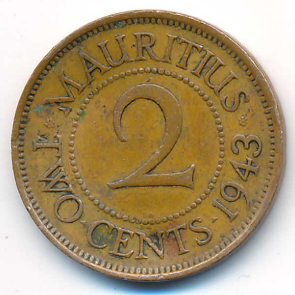 Маврикий, 2 цента (1943 г.)