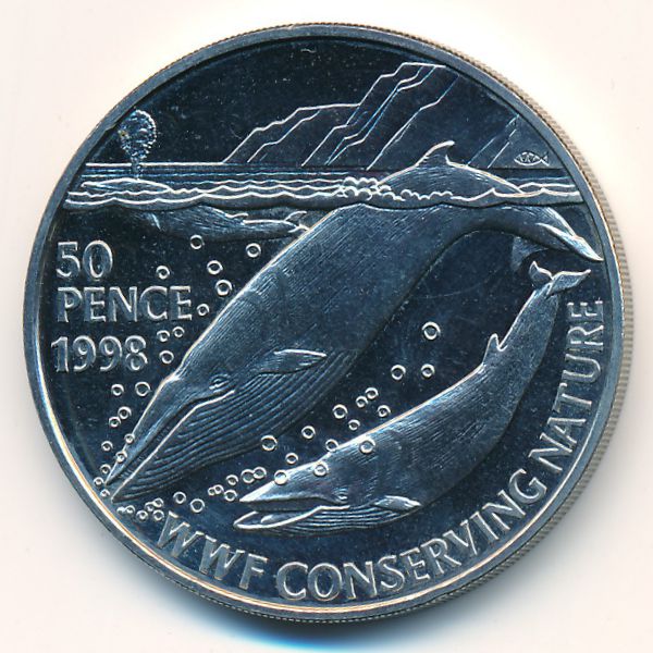 Остров Святой Елены, 50 пенсов (1998 г.)