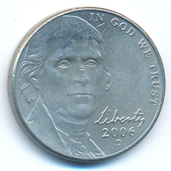 США, 5 центов (2006 г.)