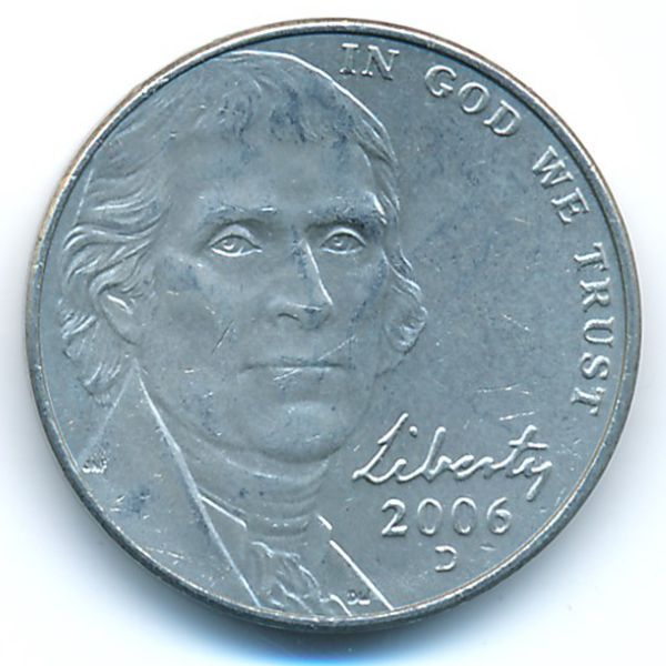 США, 5 центов (2006 г.)