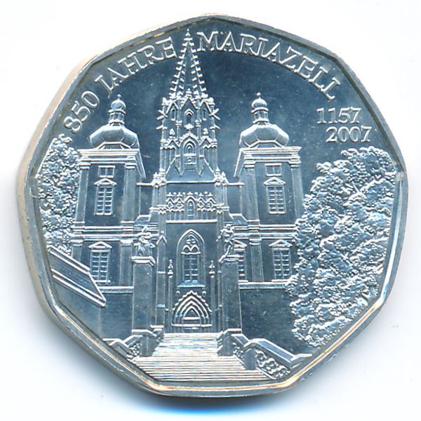 Австрия, 5 евро (2007 г.)