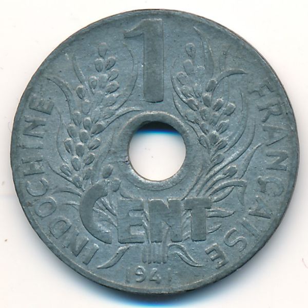 Французский Индокитай, 1 цент (1941 г.)