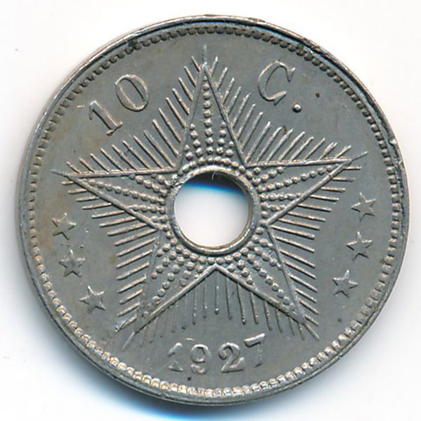 Бельгийское Конго, 10 сентим (1927 г.)