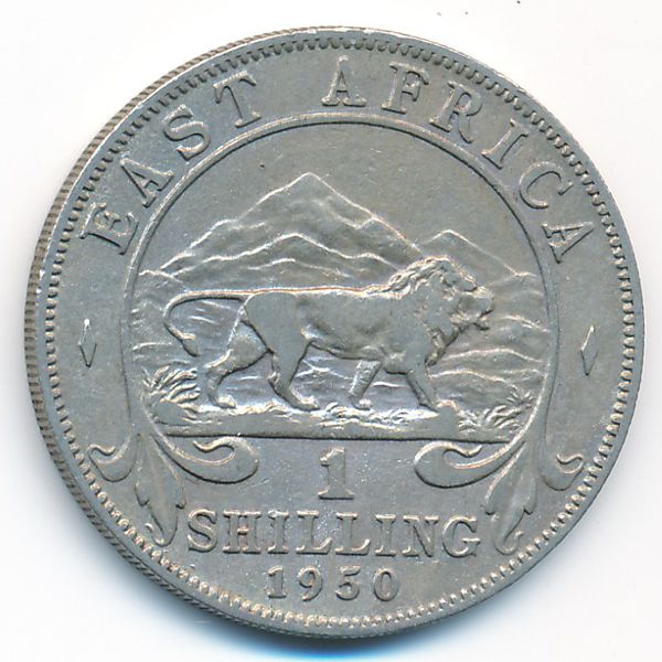 East Africa, 1 shilling, 1950