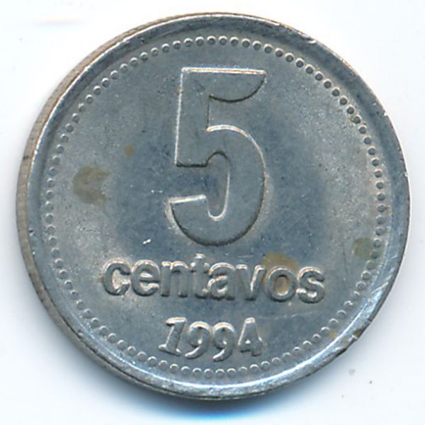 Аргентина, 5 сентаво (1994 г.)