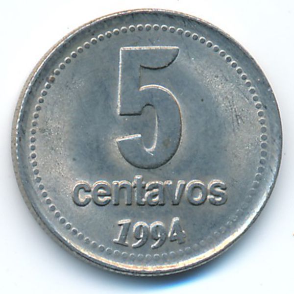 Аргентина, 5 сентаво (1994 г.)