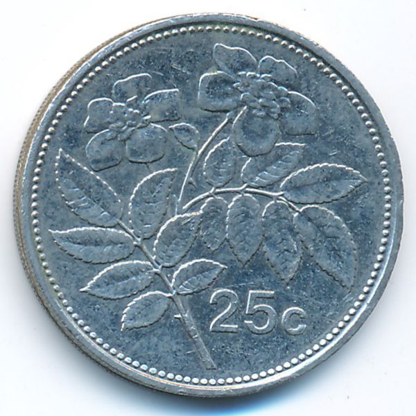 Мальта, 25 центов (2005 г.)