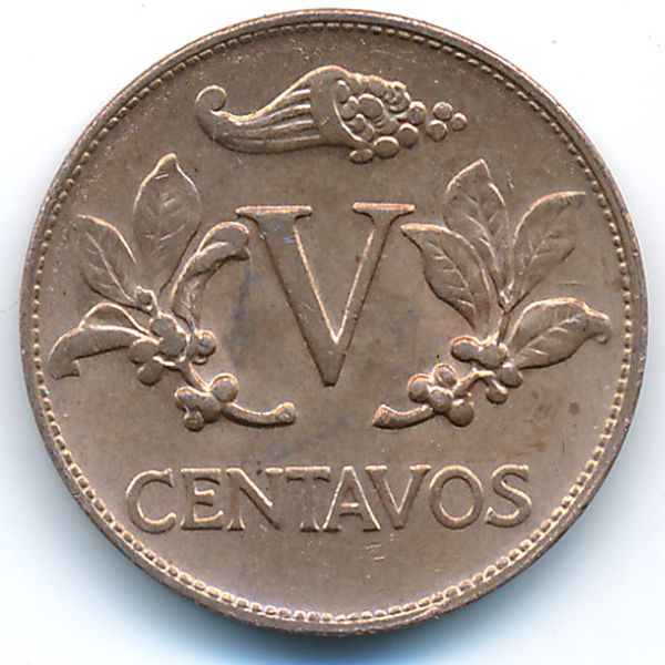 Колумбия, 5 сентаво (1967 г.)