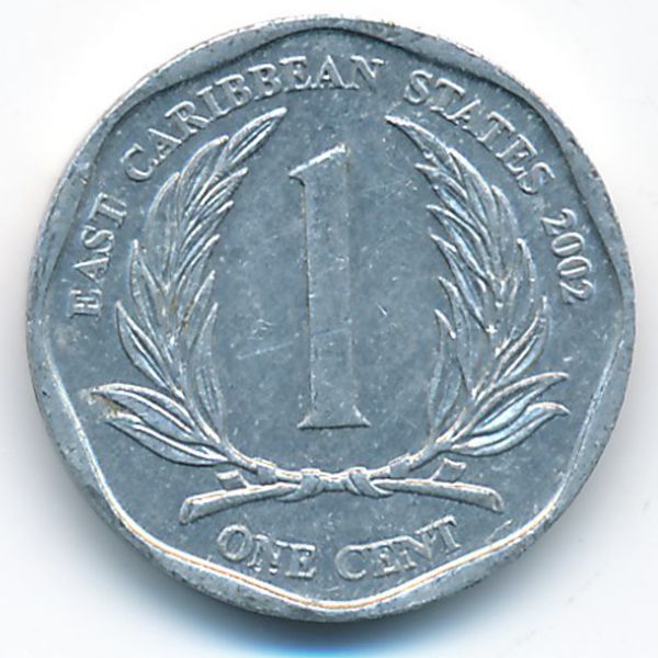 Восточные Карибы, 1 цент (2002 г.)