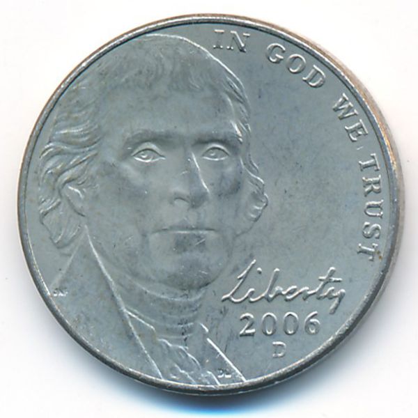 США, 5 центов (2006 г.)