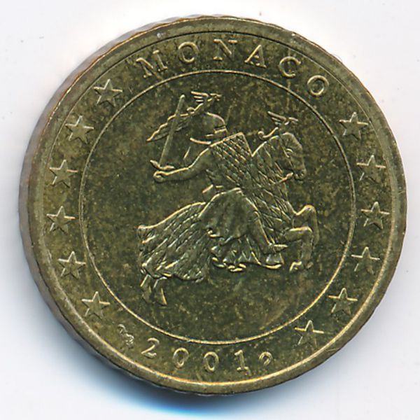Монако, 50 евроцентов (2001 г.)