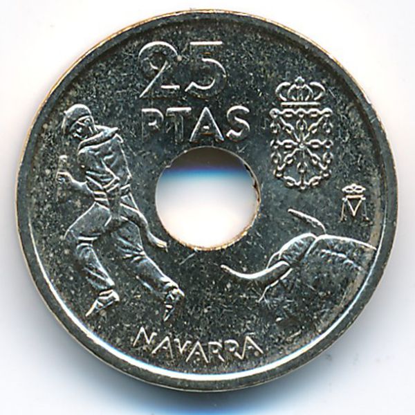 Испания, 25 песет (1999 г.)