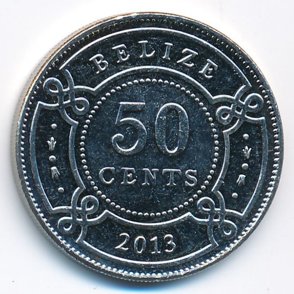 Белиз, 50 центов (2013 г.)