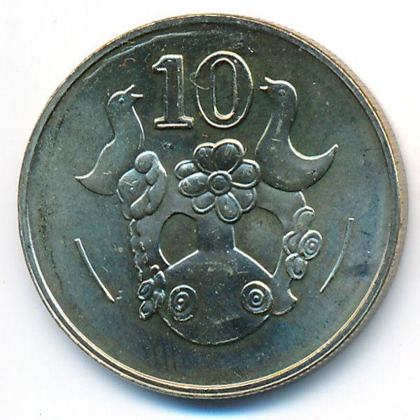 Кипр, 10 центов (2004 г.)