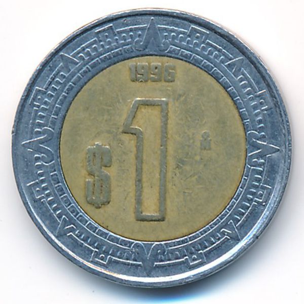 Мексика, 1 песо (1996 г.)