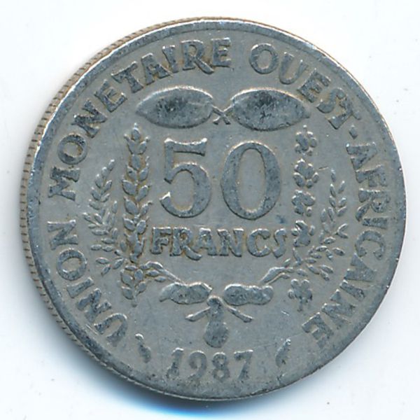 Западная Африка, 50 франков (1987 г.)