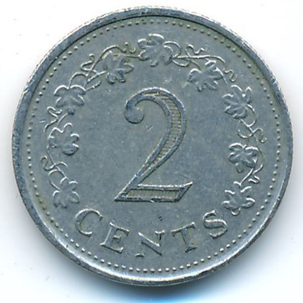 Мальта, 2 цента (1972 г.)