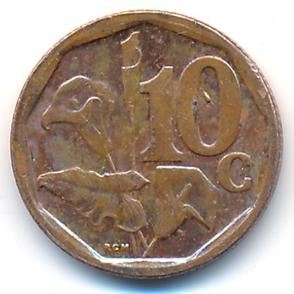 ЮАР, 10 центов (2016 г.)