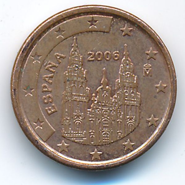 Испания, 1 евроцент (2006 г.)