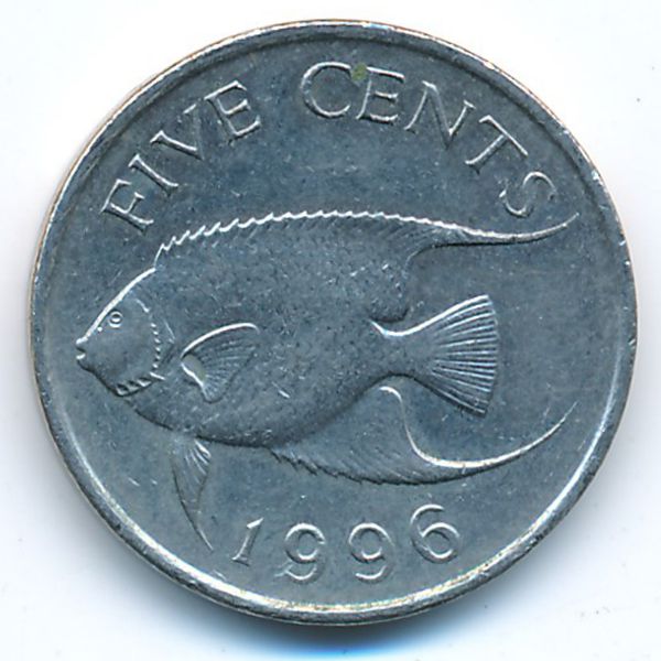 Бермудские острова, 5 центов (1996 г.)