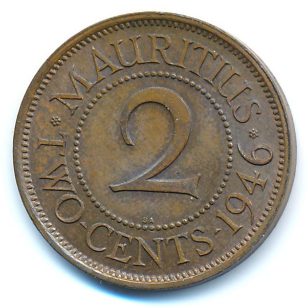 Маврикий, 2 цента (1946 г.)