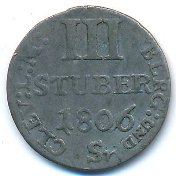 Берг, 3 стюбера (1806 г.)