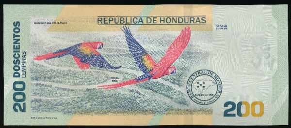 Гондурас, 200 лемпир (2021 г.)