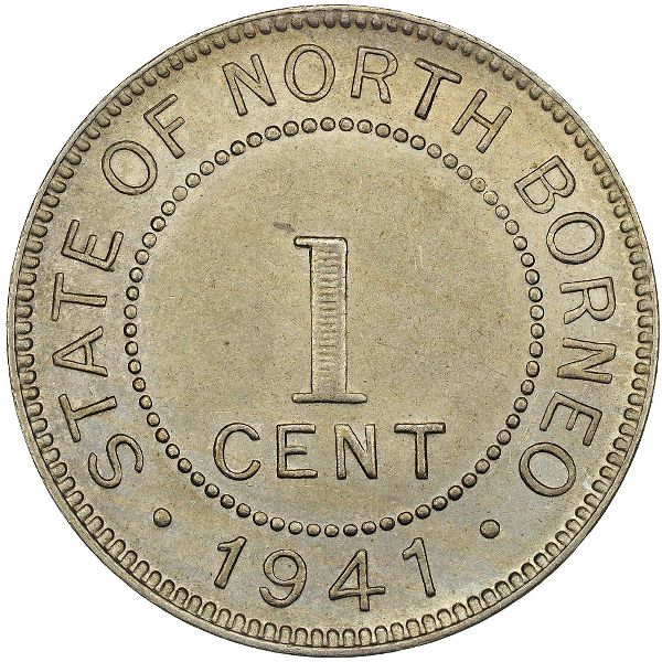 Северное Борнео, 1 цент (1941 г.)