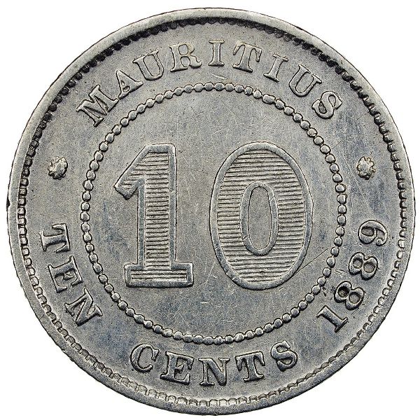 Маврикий, 10 центов (1889 г.)