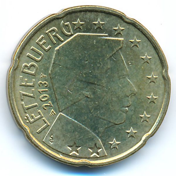 Люксембург, 20 евроцентов (2013 г.)