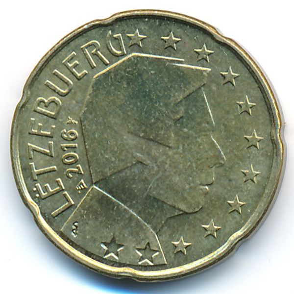 Luxemburg, 20 euro cent, 2016