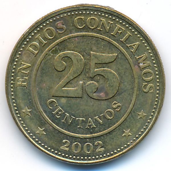 Никарагуа, 25 сентаво (2002 г.)