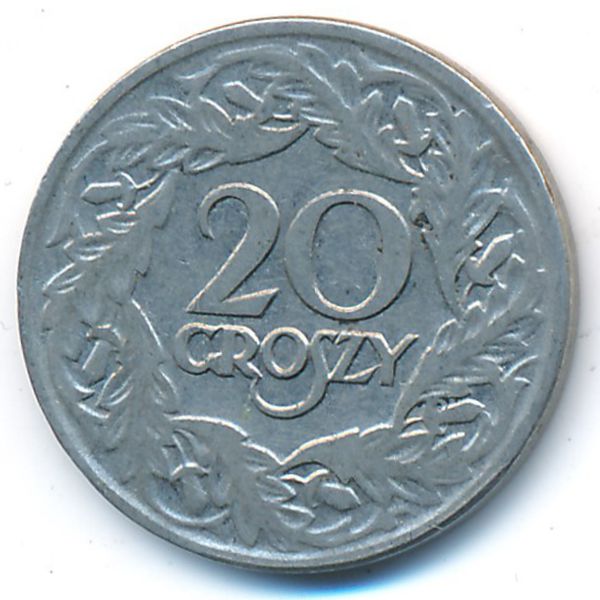 Польша, 20 грошей (1923 г.)