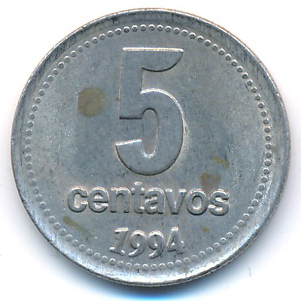 Аргентина, 5 сентаво (1994 г.)