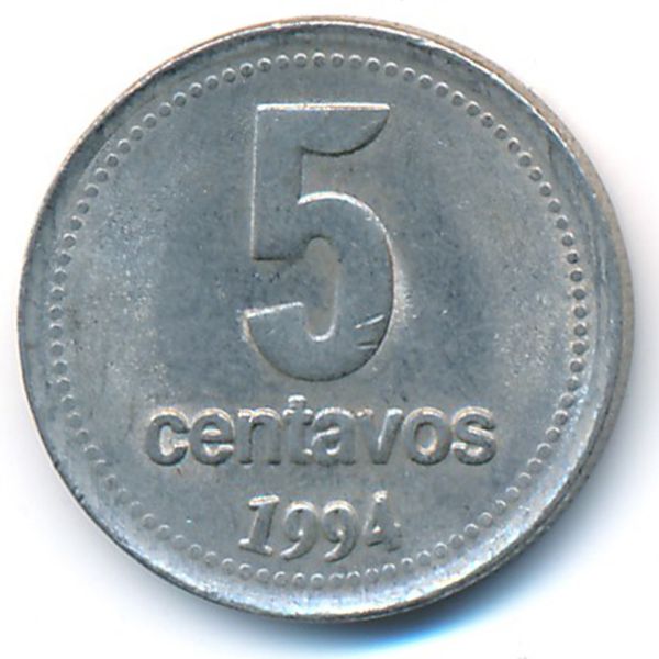 Аргентина, 5 сентаво (1994 г.)