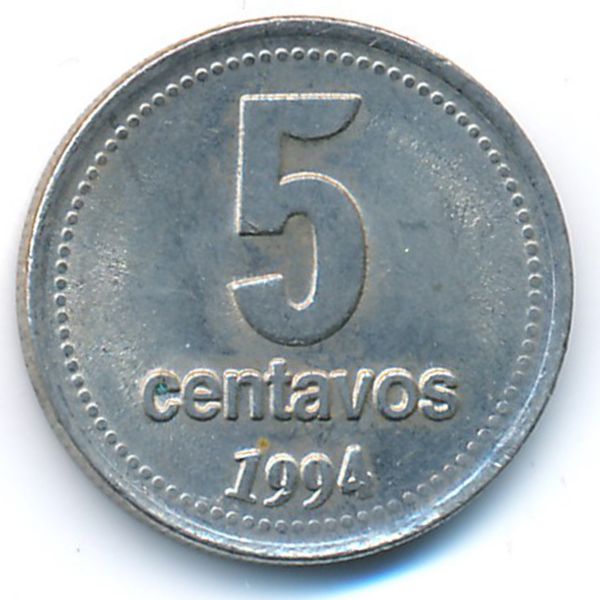 Аргентина, 5 сентаво (1994 г.)