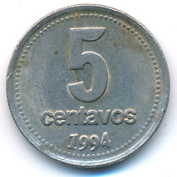 Аргентина, 5 сентаво (1994 г.)