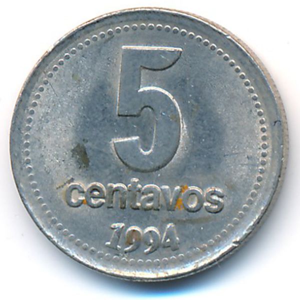 Аргентина, 5 сентаво (1994 г.)