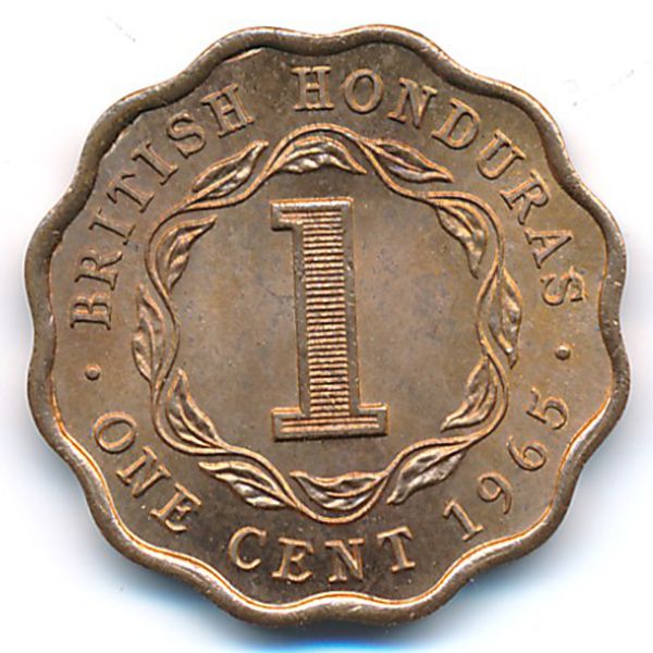 Британский Гондурас, 1 цент (1965 г.)