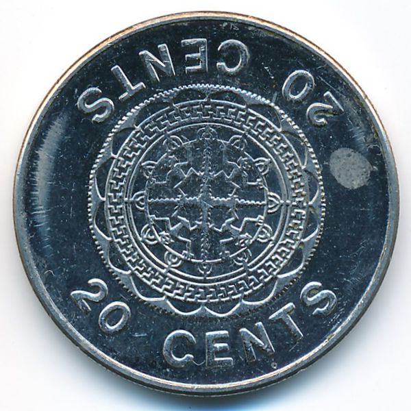 Соломоновы острова, 20 центов (2005 г.)