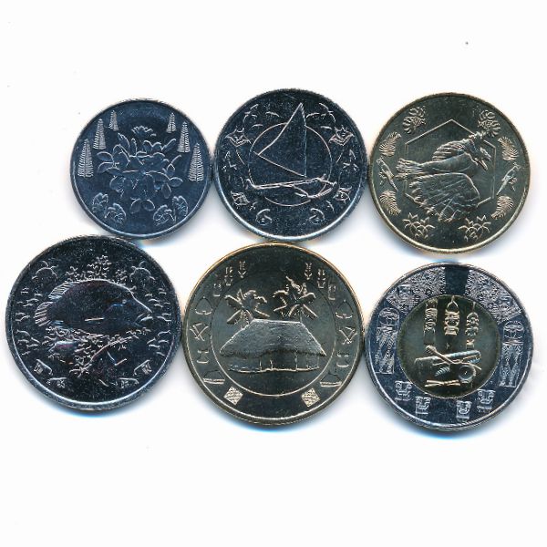 Французские Тихоокеанские Территории., Набор монет (2021 г.)