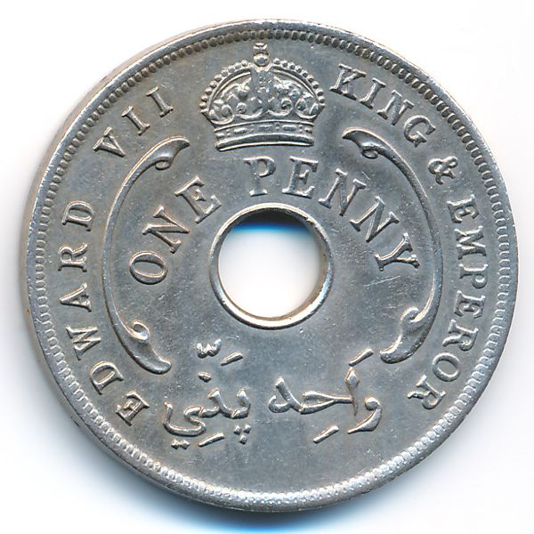 Британская Западная Африка, 1 пенни (1907 г.)
