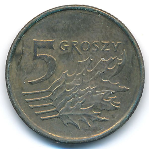 Польша, 5 грошей (1990 г.)