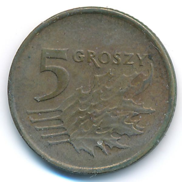 Польша, 5 грошей (1992 г.)