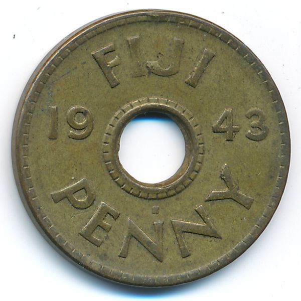 Фиджи, 1 пенни (1943 г.)