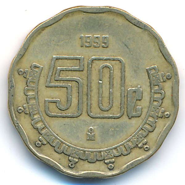 Мексика, 50 сентаво (1999 г.)