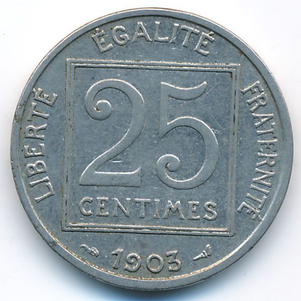 Франция, 25 сентим (1903 г.)