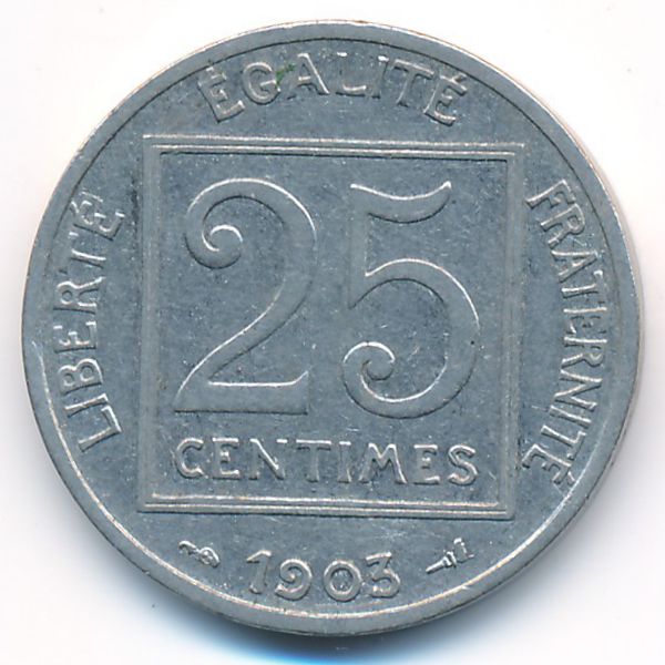 Франция, 25 сентим (1903 г.)