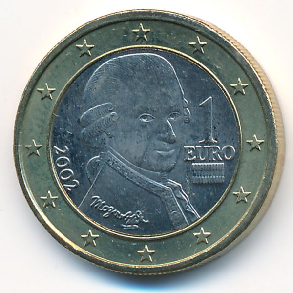 Австрия, 1 евро (2002 г.)